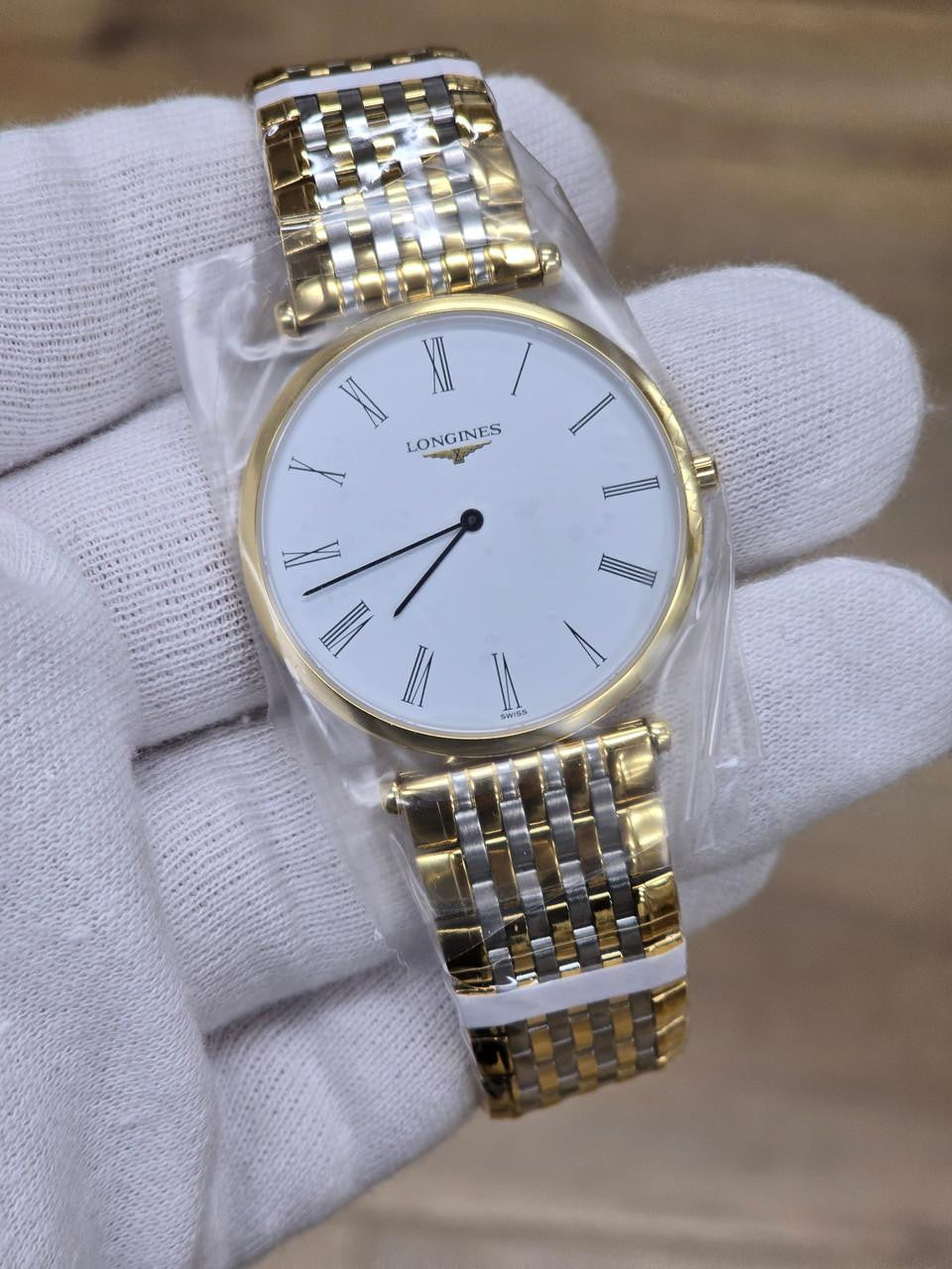 LONGINES La Grande Classique 33 mm bicolor Gold Reloj unisex — imagen 5