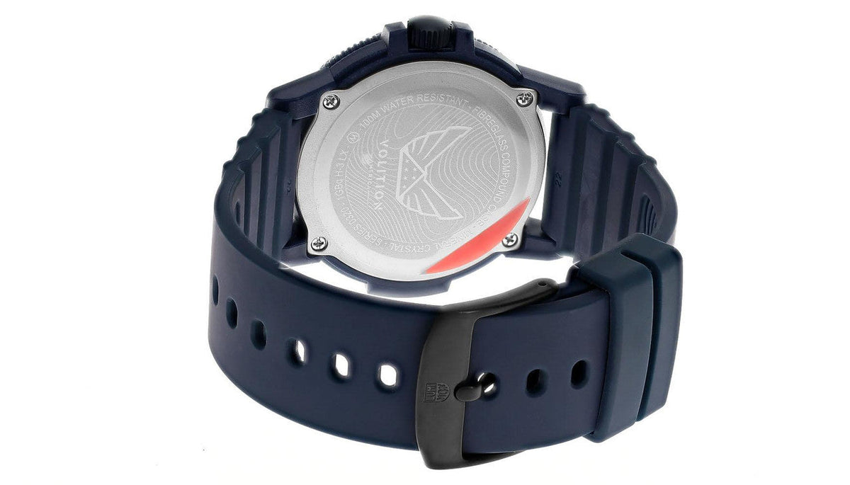 LUMINOX Leatherback Sea Turtle Giant X Volition 44 mm esfera azul caucho Reloj para hombre — imagen 4