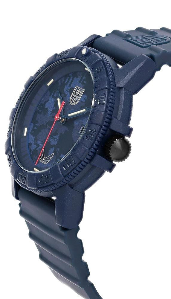 LUMINOX Leatherback Sea Turtle Giant X Volition 44 mm esfera azul caucho Reloj para hombre — imagen 3
