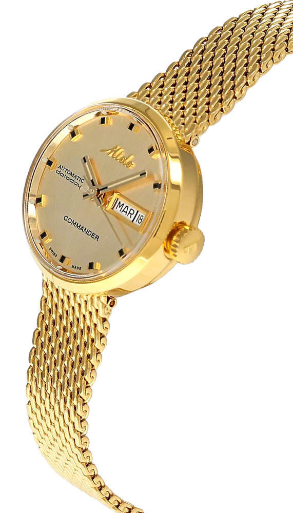 Mido Commander 1959 automático 23.5 mm Gold acero inoxidable Reloj para mujer — imagen 3