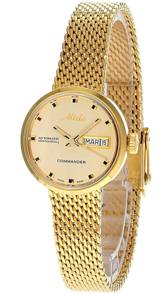 Mido Commander 1959 automático 23.5 mm Gold acero inoxidable Reloj para mujer — imagen 2