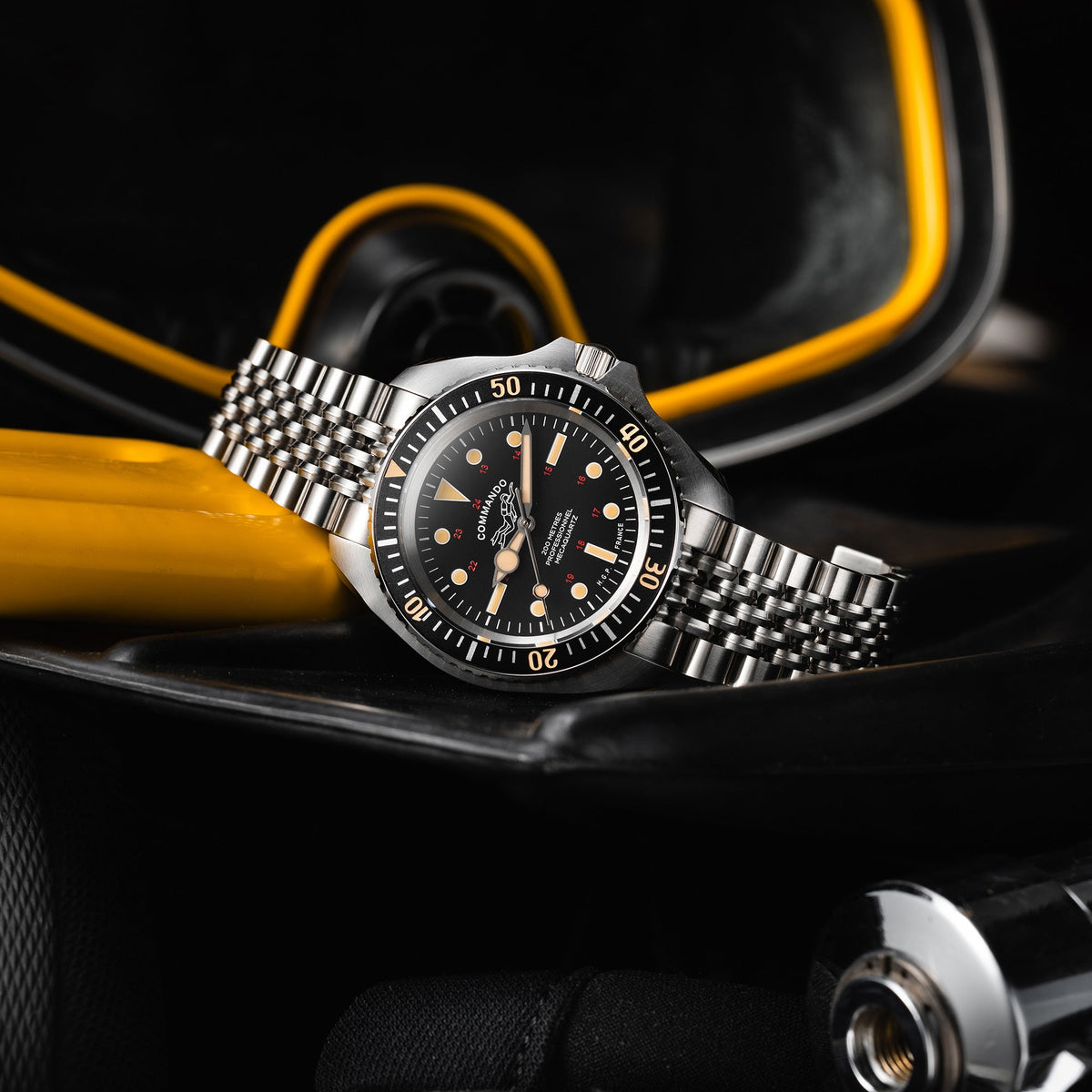 Diver 200M Mecacuarzo Commando Reloj de buceo - Vintage — imagen 8