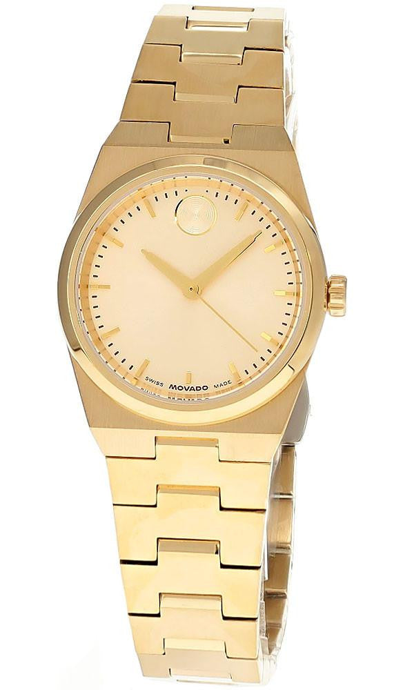 MOVADO Bold Quest Mini cuarzo acero inoxidable 28 mm tono dorado Reloj para mujer — imagen 2