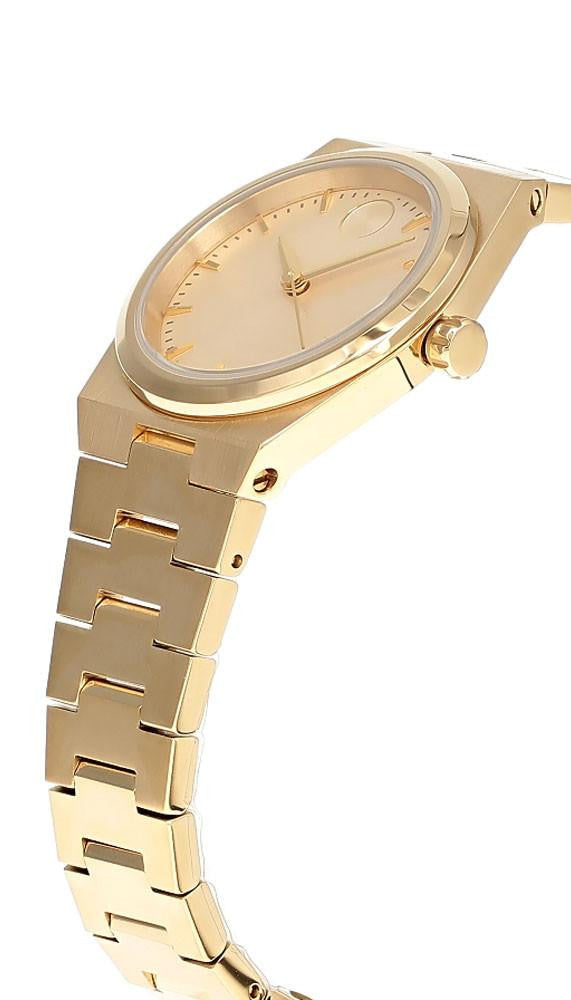 MOVADO Bold Quest Mini cuarzo acero inoxidable 28 mm tono dorado Reloj para mujer — imagen 3