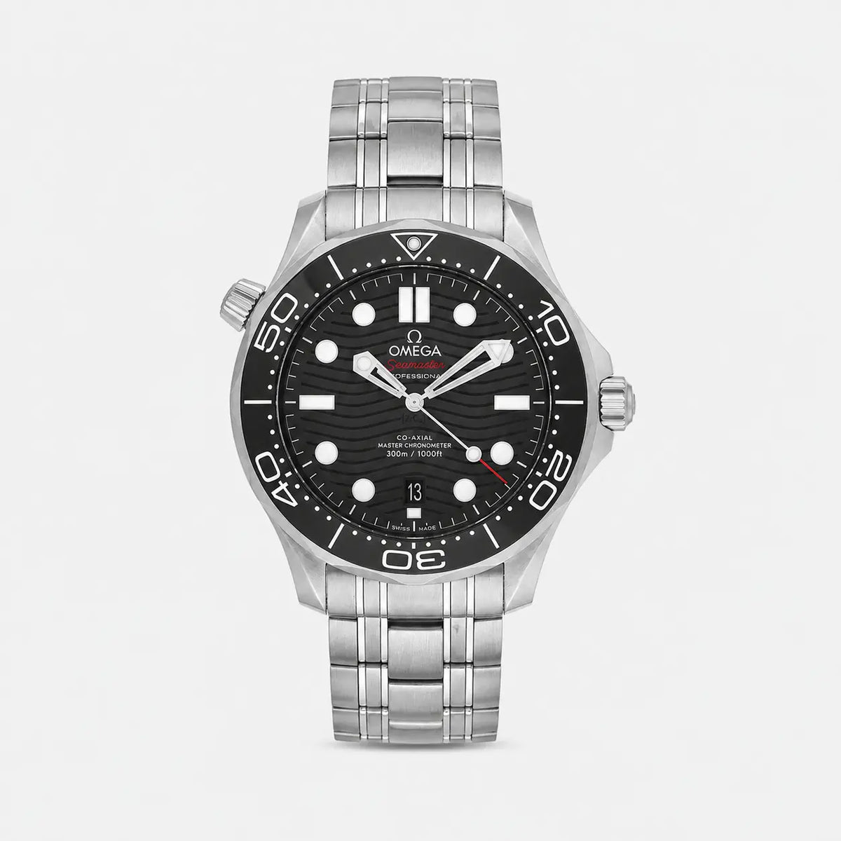 OMEGA Seamaster automático acero inoxidable 42 mm esfera negra Reloj para hombre — imagen 1