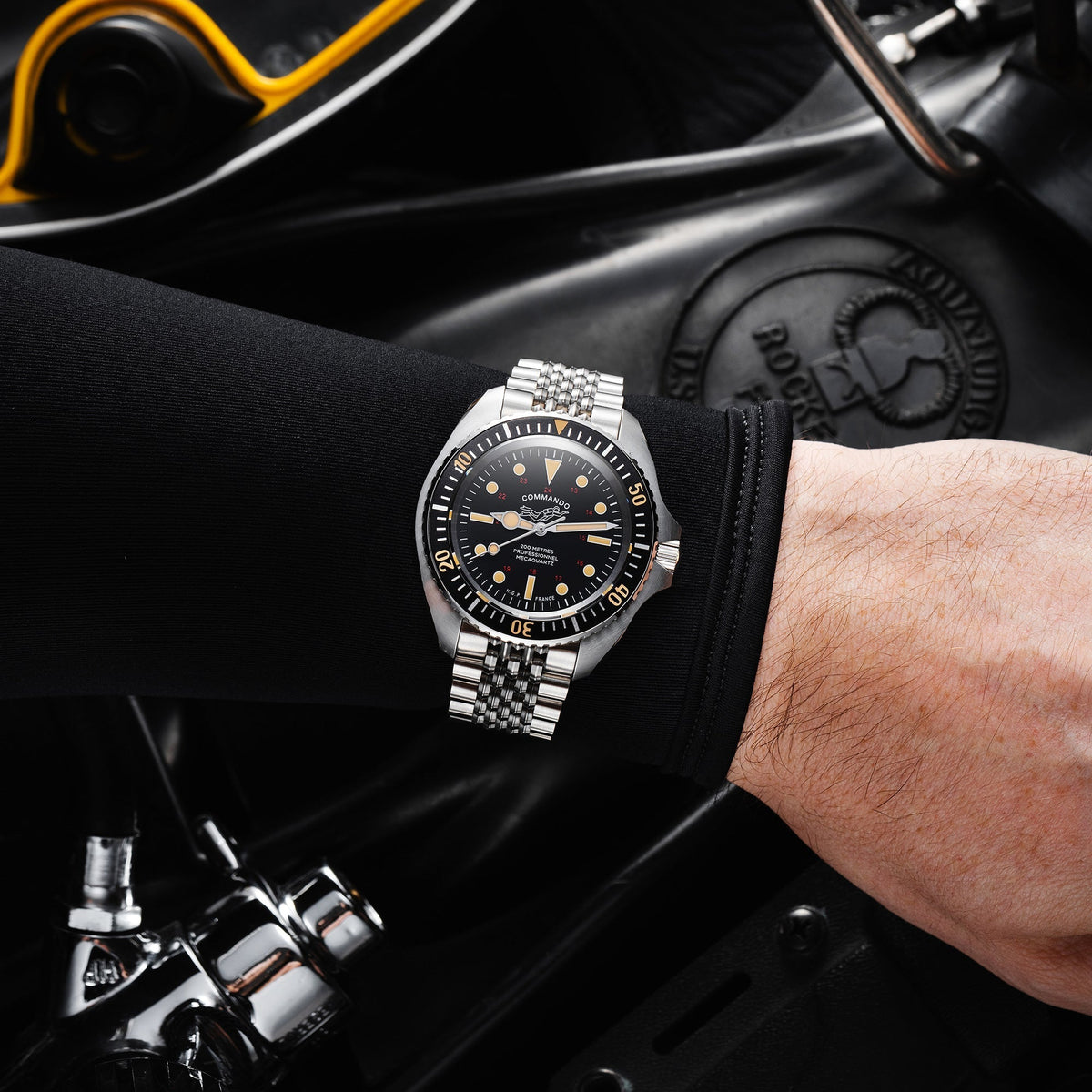 Diver 200M Mecacuarzo Commando Reloj de buceo - Vintage — imagen 10