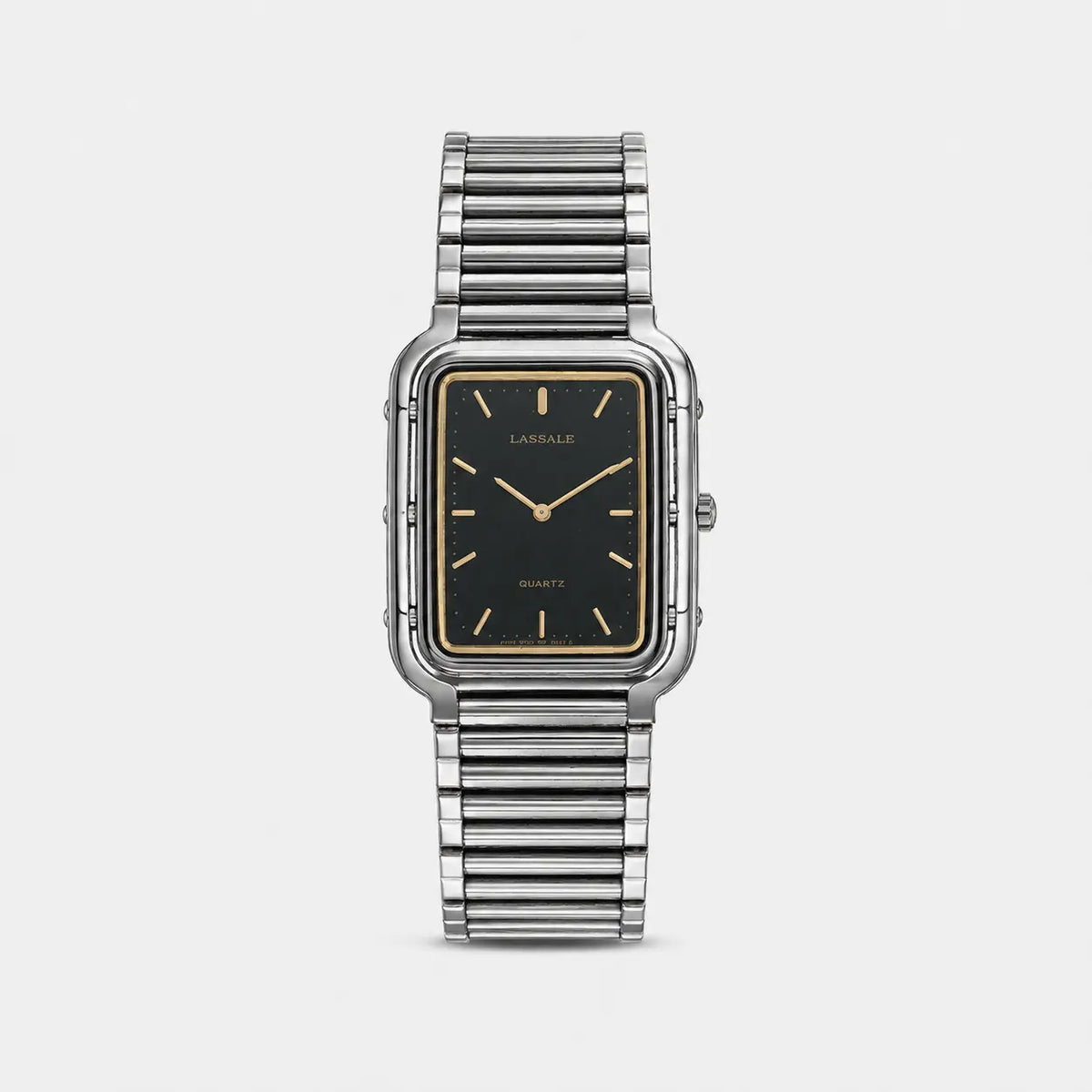 Seiko Lassale esfera negra acero inoxidable Reloj para hombre — imagen 1