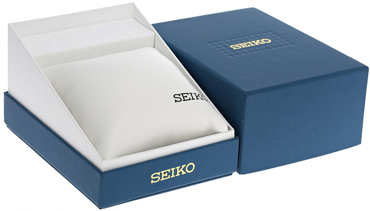 Seiko esfera blanca bicolor acero inoxidable Reloj para hombre — imagen 5