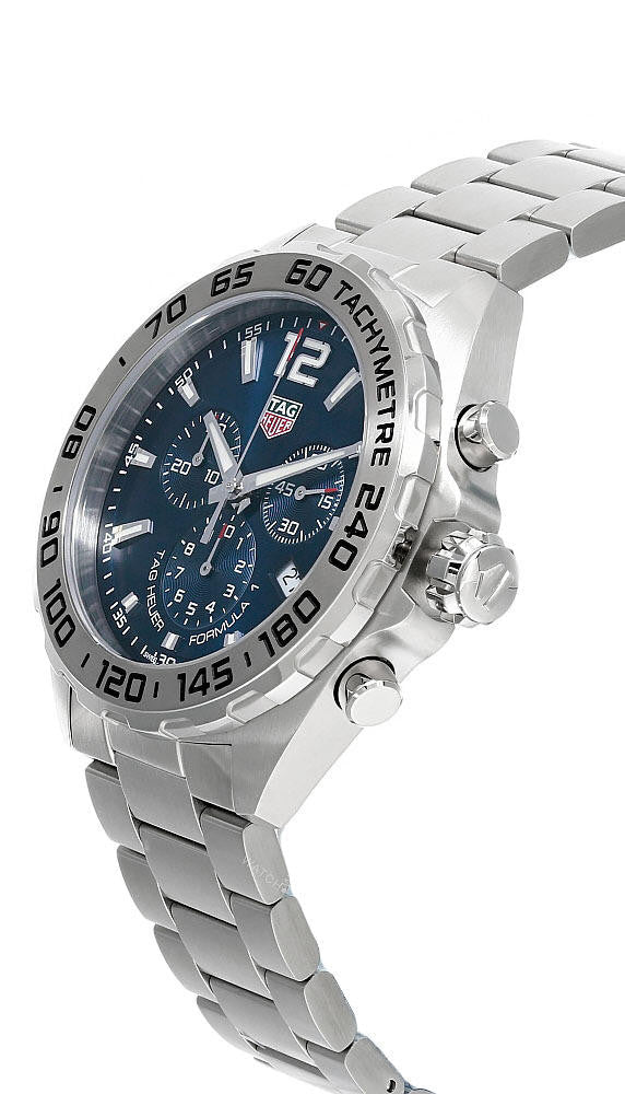 TAG HEUER FORMULA 1 cronógrafo esfera azul efecto rayos de sol Reloj para hombre — imagen 3