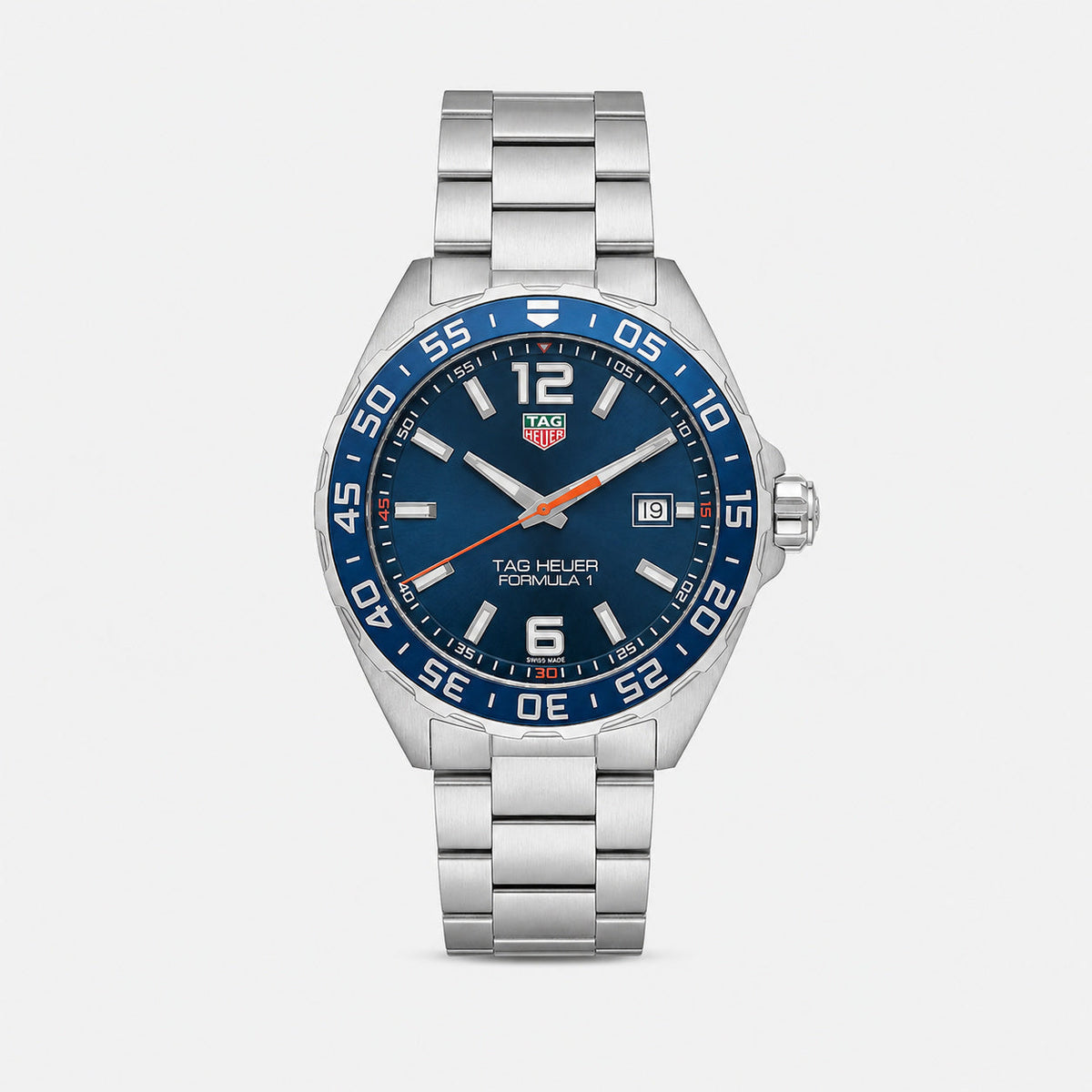 TAG HEUER Formula-1 acero inoxidable esfera azul efecto rayos de sol Reloj para hombre — imagen 1
