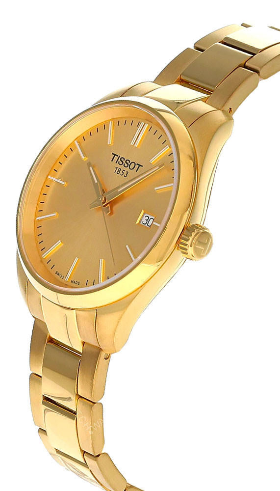 TISSOT PR 100 cuarzo 34 mm acero inoxidable esfera champán Reloj para mujer — imagen 3