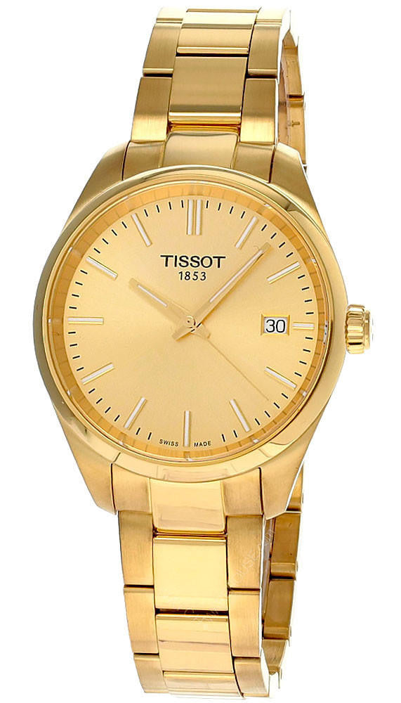 TISSOT PR 100 cuarzo 34 mm acero inoxidable esfera champán Reloj para mujer — imagen 2