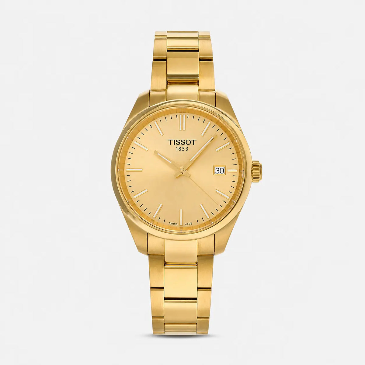 TISSOT PR 100 cuarzo 34 mm acero inoxidable esfera champán Reloj para mujer — imagen 1