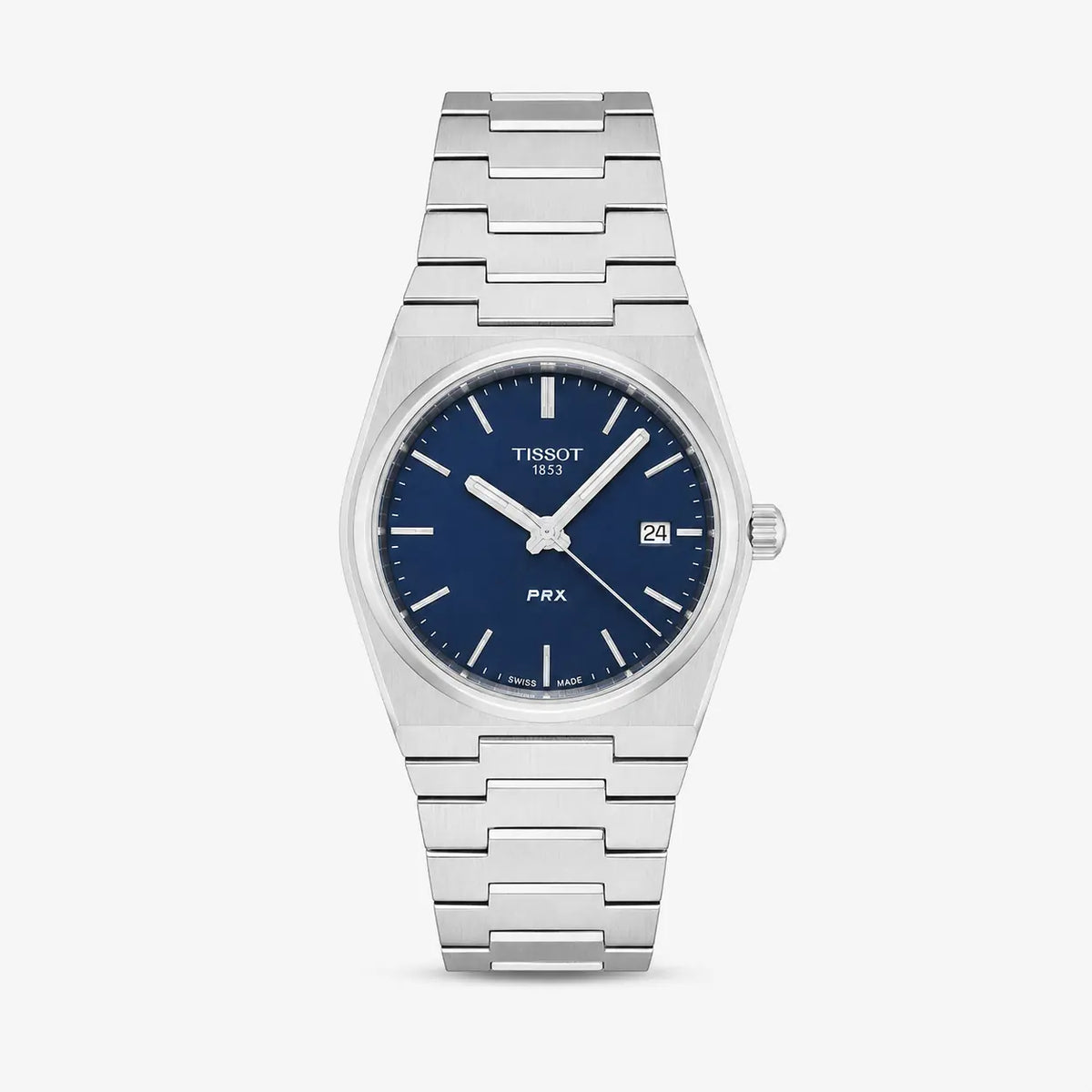 TISSOT PRX 35 mm cuarzo acero inoxidable esfera azul Reloj unisex — imagen 1