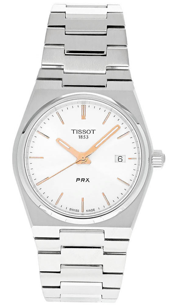 TISSOT PRX 35 mm cuarzo acero inoxidable esfera plateada Reloj para mujer — imagen 2