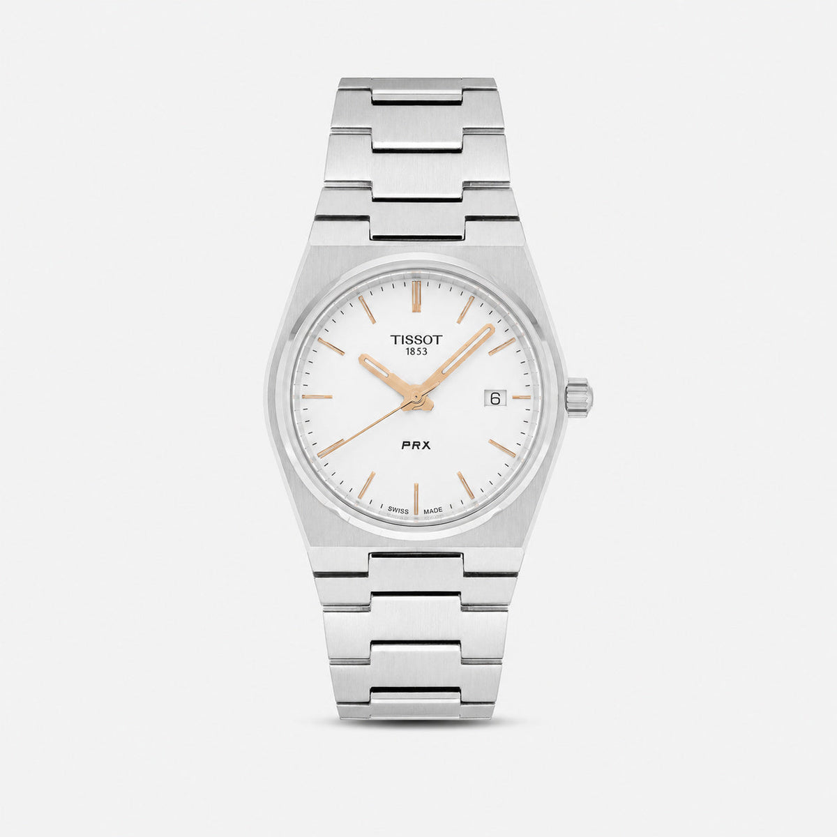 TISSOT PRX 35 mm cuarzo acero inoxidable esfera plateada Reloj para mujer — imagen 1