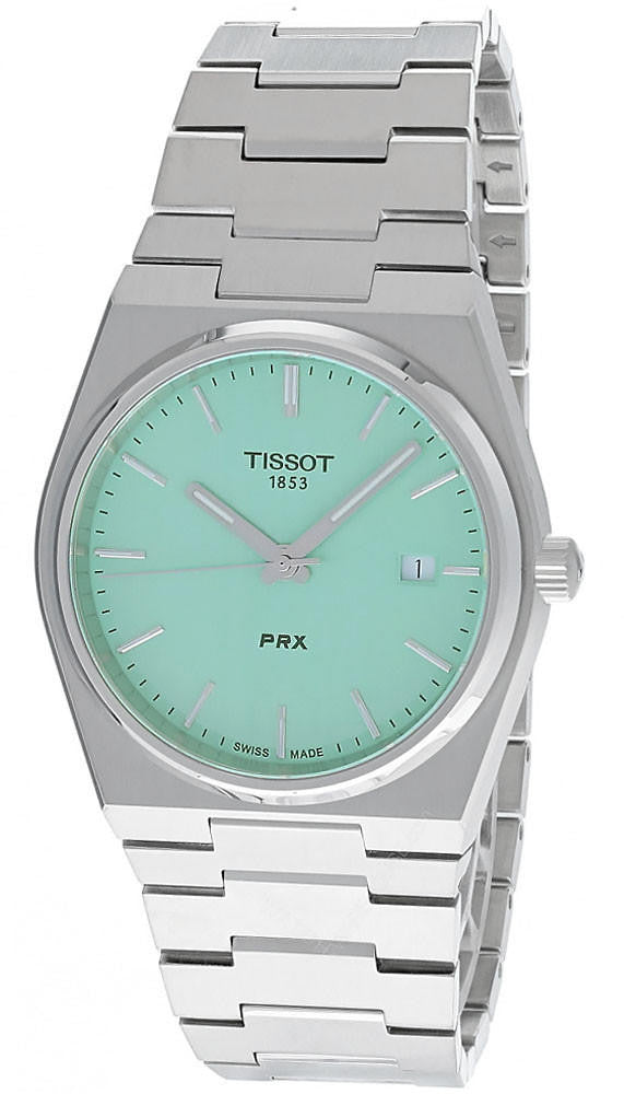 TISSOT PRX 40 mm acero inoxidable Light esfera verde Reloj para hombre — imagen 2