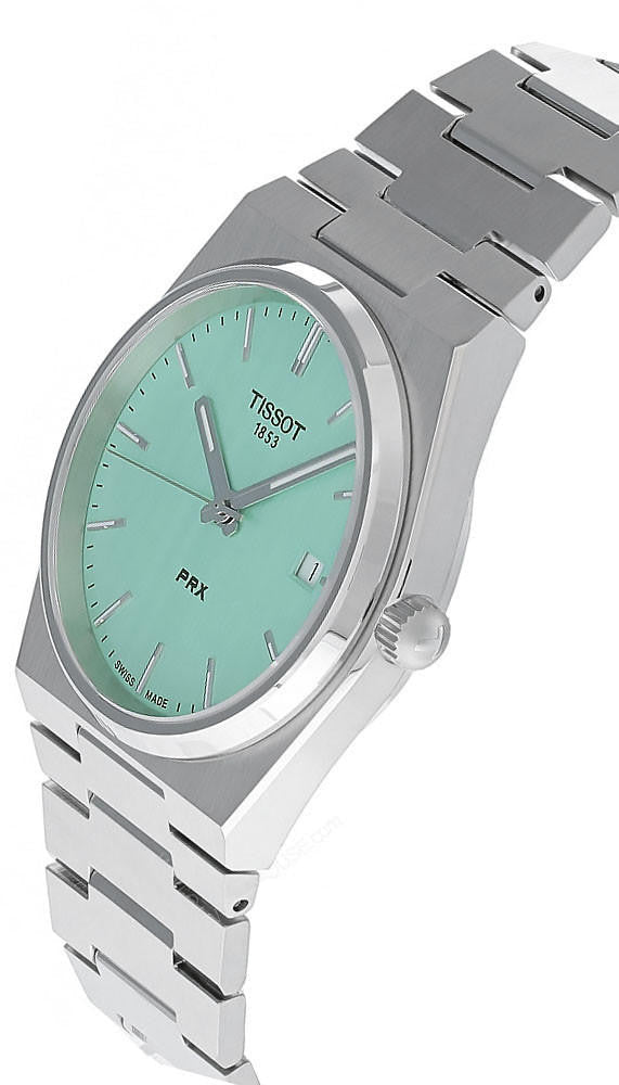 TISSOT PRX 40 mm acero inoxidable Light esfera verde Reloj para hombre — imagen 3