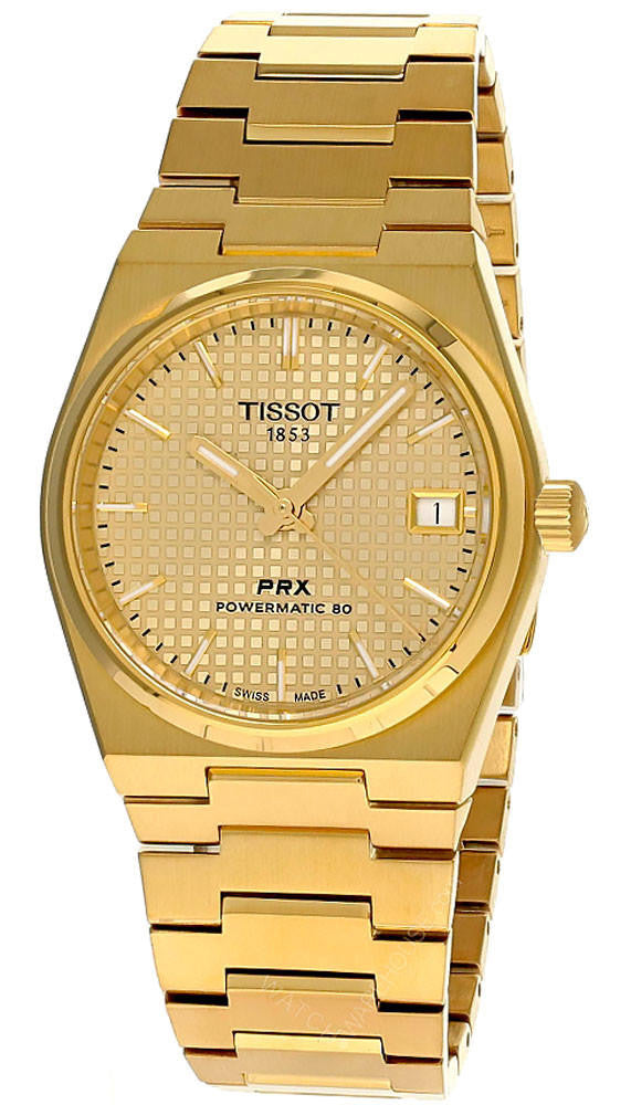 TISSOT PRX Powermatic 80 40 mm acero inoxidable esfera champán Reloj para hombre — imagen 2