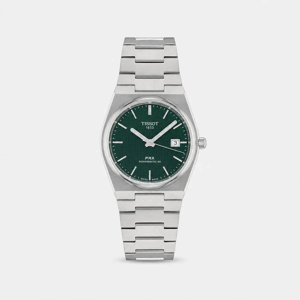 TISSOT PRX Powermatic 80 40 mm acero inoxidable esfera verde Reloj para hombre — imagen 1