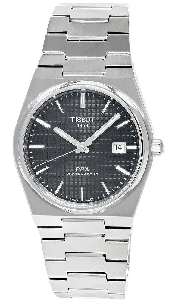 TISSOT PRX Powermatic 80 acero inoxidable esfera negra Reloj para hombre — imagen 2
