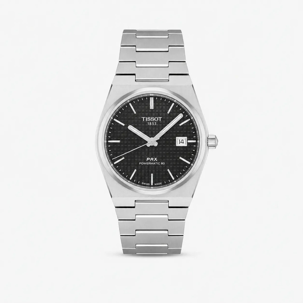 TISSOT PRX Powermatic 80 acero inoxidable esfera negra Reloj para hombre — imagen 1