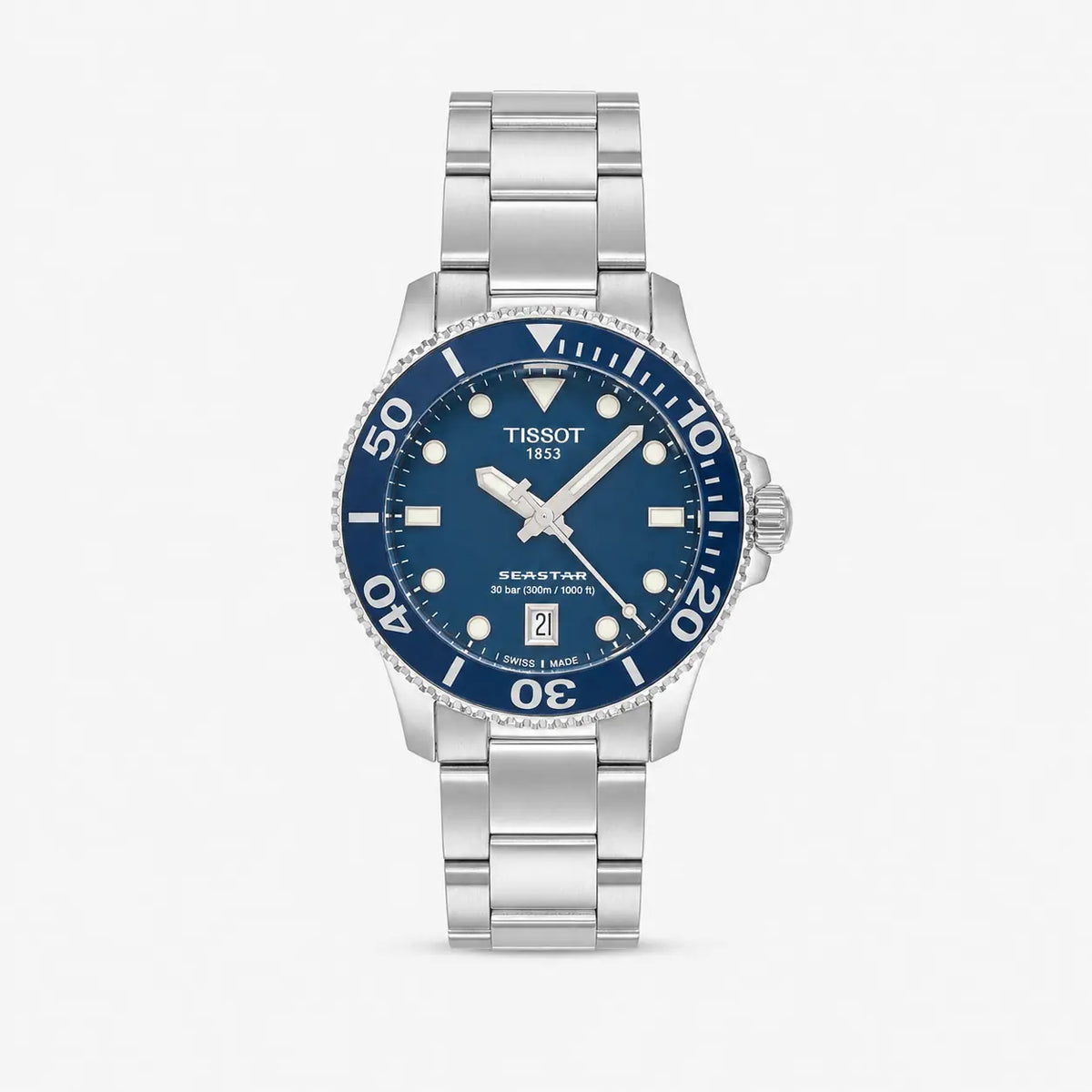 TISSOT SeaStar 1000 36 mm esfera azul acero inoxidable Reloj unisex — imagen 1
