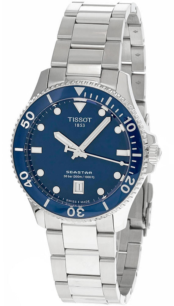 TISSOT Seastar 1000 40 mm cuarzo acero inoxidable esfera azul Reloj para hombre — imagen 2
