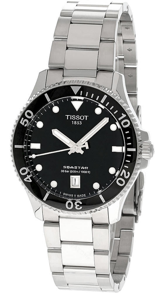 TISSOT Seastar 1000 esfera negra 40 mm acero inoxidable Reloj para hombre — imagen 2
